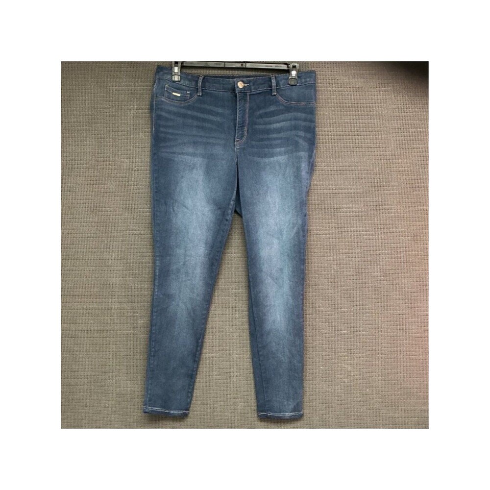 Nine West Jessica Jegging Jeans Womens Size 14 Medium Wash Stretch Denim